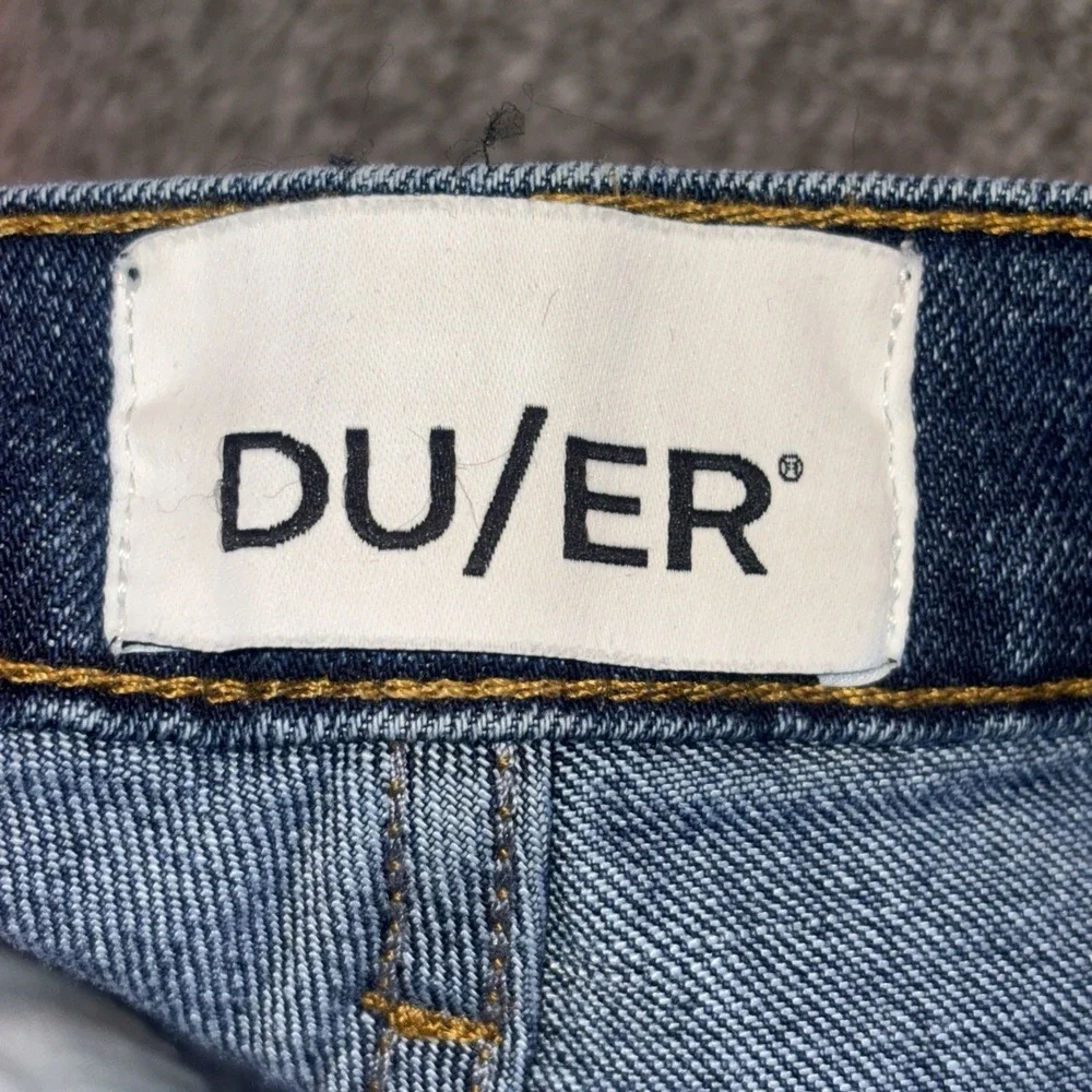 DU/ER Jeans Mens 29x27 Blue Classic Taper Performance Denim Gusset Workwear‎